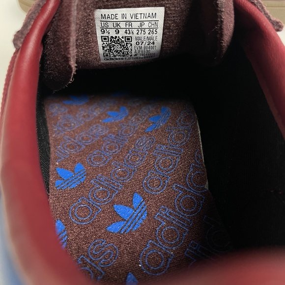 Adidas Handball Spezial Night Red Blue Shadow Red Shoes IF9530 Men's Size 9.5 - Picture 7 of 7